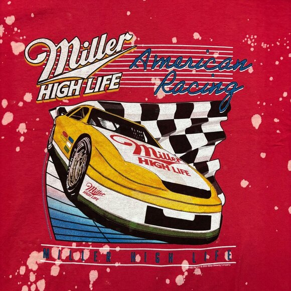 Miller High Life American Racing Nascar style T-Shirt Size Large - Picture 2 of 4